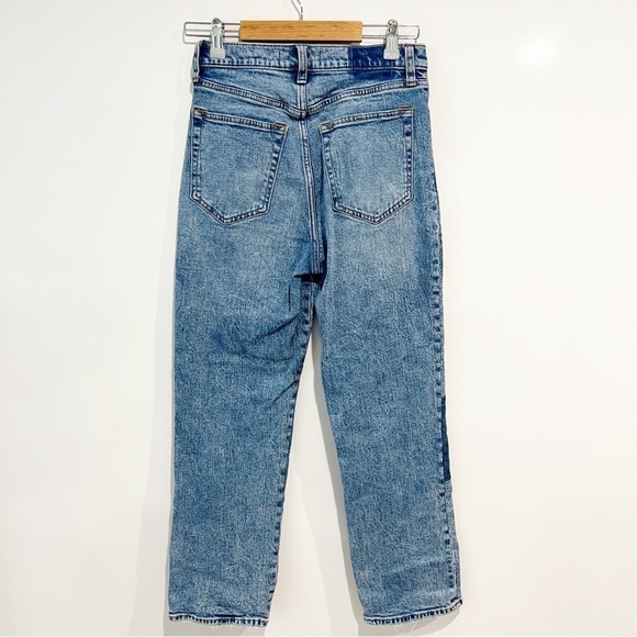 Abercrombie & Fitch Patchwork Ultra High Rise The Ankle Straight Jean - Picture 5 of 10